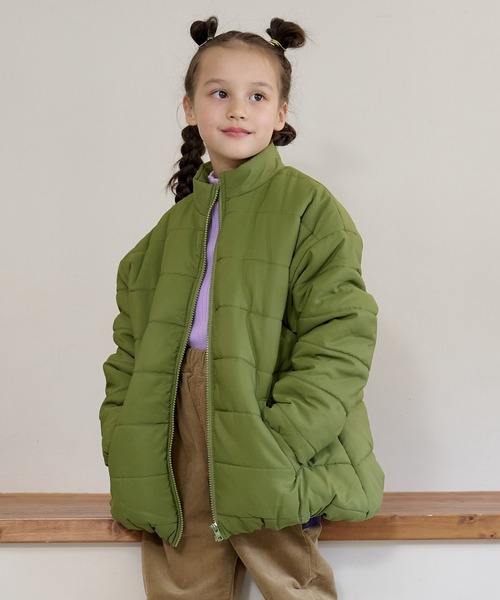 BIG FIELD（ビッグフィールド）の「スタンドカラーキルトジャケット（80～150cm）（その他アウター・キッズ・ブラック/パープル/グリーン/オレンジ・100/90/120/140/150/95/80/130/110）」の17枚目の写真