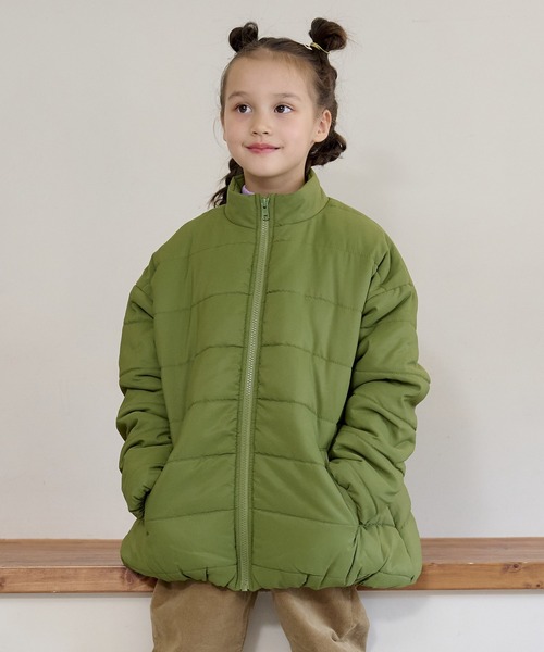 BIG FIELD（ビッグフィールド）の「スタンドカラーキルトジャケット（80～150cm）（その他アウター・キッズ・ブラック/パープル/グリーン/オレンジ・100/90/120/140/150/95/80/130/110）」の18枚目の写真