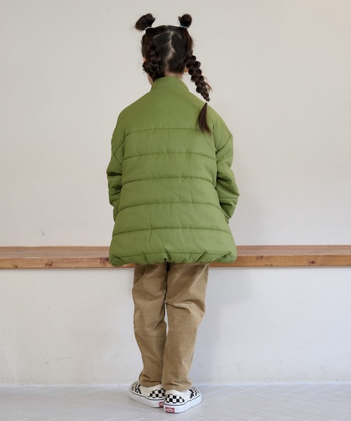 BIG FIELD（ビッグフィールド）の「スタンドカラーキルトジャケット（80～150cm）（その他アウター・キッズ・ブラック/パープル/グリーン/オレンジ・100/90/120/140/150/95/80/130/110）」の22枚目の写真