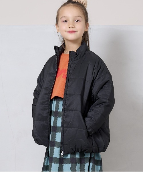 BIG FIELD（ビッグフィールド）の「スタンドカラーキルトジャケット（80～150cm）（その他アウター・キッズ・ブラック/パープル/グリーン/オレンジ・100/90/120/140/150/95/80/130/110）」の6枚目の写真