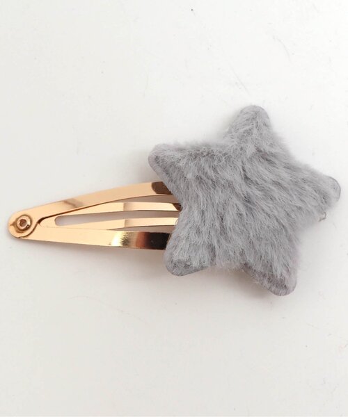 apres les cours（アプレレクール）の「ボア&ファーヘアピン（ヘアピン・キッズ・ピンク/アイボリー/オフホワイト/グレー・FREE）」の6枚目の写真