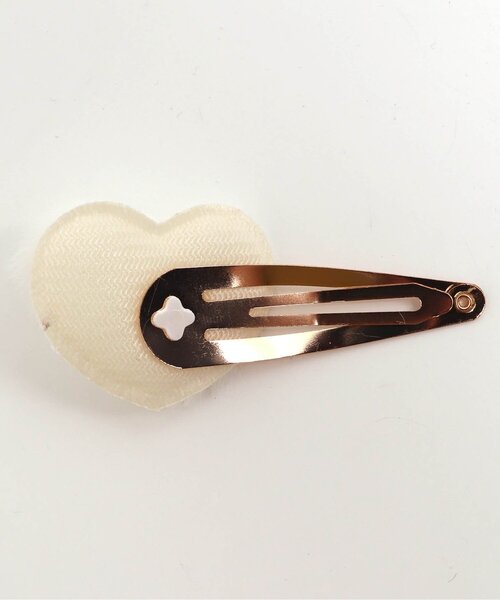 apres les cours（アプレレクール）の「ボア&ファーヘアピン（ヘアピン・キッズ・ピンク/アイボリー/オフホワイト/グレー・FREE）」の13枚目の写真