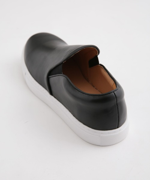 NANO universe（ナノユニバース）の「ベーシックスリッポン（スニーカー・メンズ・ブラック・27/26/28）」の6枚目の写真