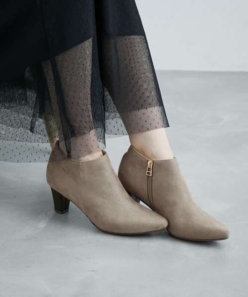 ROPE' PICNIC（ロペピクニック）の「アンクルブーティ（ブーツ・レディース・チャコールグレー/ブラック/ベージュ系その他2・22.5cm/23.0cm/23.5cm/24.0cm/24.5cm）」の8枚目の写真