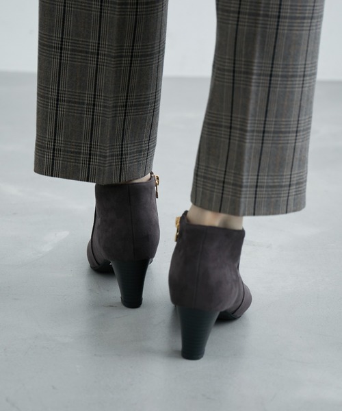 ROPE' PICNIC（ロペピクニック）の「アンクルブーティ（ブーツ・レディース・チャコールグレー/ブラック/ベージュ系その他2・22.5cm/23.0cm/23.5cm/24.0cm/24.5cm）」の5枚目の写真