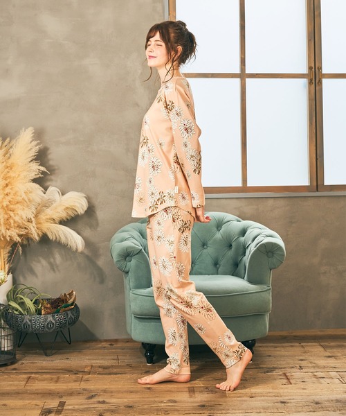 ルームウェア セットアップ ロンT × パンツ プリント ck5233 org.jpg