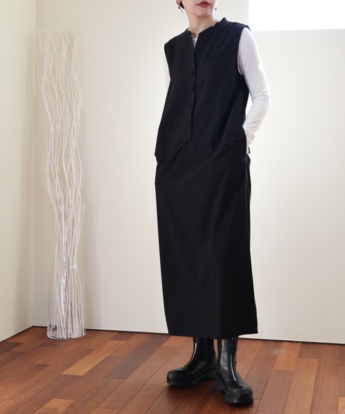 セール】ベストドッキングワンピース/スーツワンピ（ワンピース
