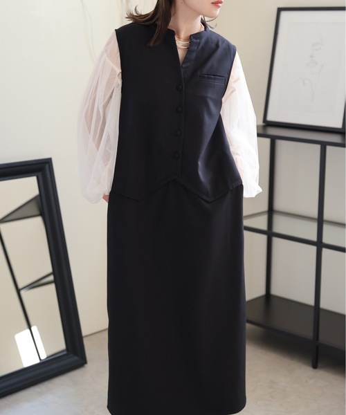 更にお値下げ‼️ 慈雨　 ドッキングベストワンピース 更にお値下げ‼️ 慈雨 ドッキングベストワンピース お値下げ‼️ 慈雨