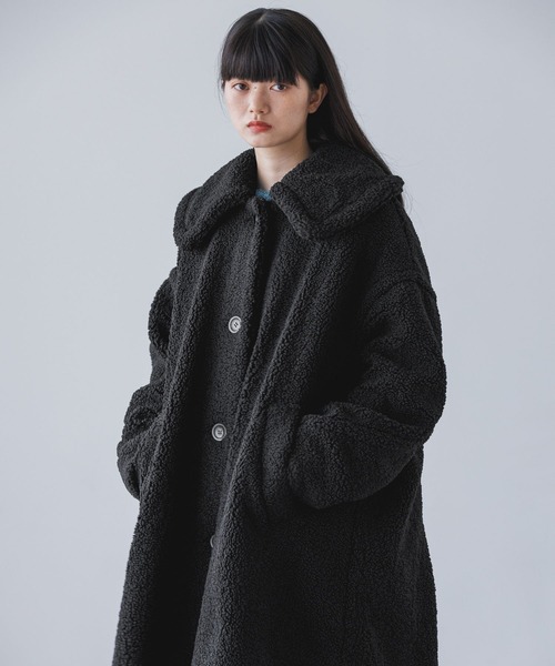 yuw(ユウ)の「ボアコート 976160(その他アウター・レディース・ブラック/ブラウン・FREE)」の7枚目の写真