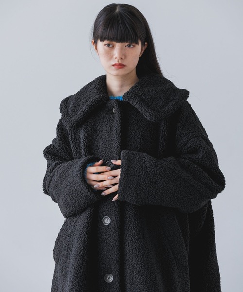 yuw(ユウ)の「ボアコート 976160(その他アウター・レディース・ブラック/ブラウン・FREE)」の10枚目の写真