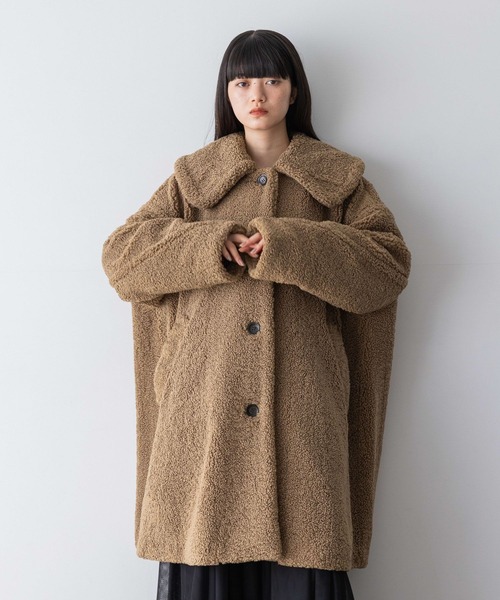 yuw(ユウ)の「ボアコート 976160(その他アウター・レディース・ブラック/ブラウン・FREE)」の15枚目の写真