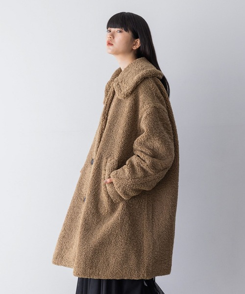 yuw(ユウ)の「ボアコート 976160(その他アウター・レディース・ブラック/ブラウン・FREE)」の16枚目の写真