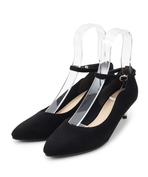 ESPERANZA(エスペランサ)の「◆フェイクパールヒールアンクルストラップパンプス 結婚式二次会 パーティー(パンプス・レディース・ブラック系/ブルー系/ベージュ系・23.5cm/24.5cm/24.0cm/22.5cm/23.0cm)」の4枚目の写真