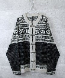 ジャガードチロリアンカーディガン