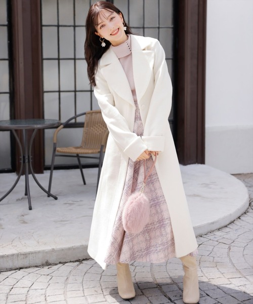 えりタグ付き新品未使用！【WILLselection】ロングコート ウィルセレクション WILLSELECTION ロングコート （ラベンダー