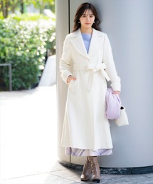 【新品タグ付】WILLSELECTION テーラードロングコート　ホワイト WILLSELECTION（ウィルセレクション）の「テーラードロングコート