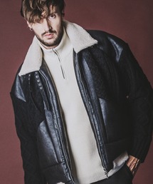 【NO ID.】Changing Knit B-3 Big Blouson / チェンジング ニット B-3 ビッグ ブルゾン