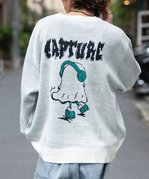 JOHN'S CLOSET(ジョンズクローゼット)の「【13】グラフィックWジャガード クルーネックニット(ニット/セーター・メンズ・オフホワイト/ホワイト系その他2/ブラック系その他/ホワイト系その他/ホワイト系その他3/ブラック系その他2/ブラック/ブラック系その他3/ブルーグレー・LARGE/MEDIUM)」の18枚目の写真