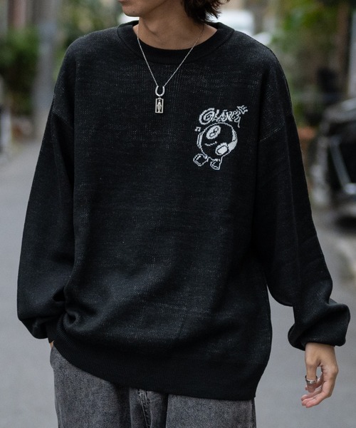 JOHN'S CLOSET(ジョンズクローゼット)の「【13】グラフィックWジャガード クルーネックニット(ニット/セーター・メンズ・オフホワイト/ホワイト系その他2/ブラック系その他/ホワイト系その他/ホワイト系その他3/ブラック系その他2/ブラック/ブラック系その他3/ブルーグレー・LARGE/MEDIUM)」の22枚目の写真