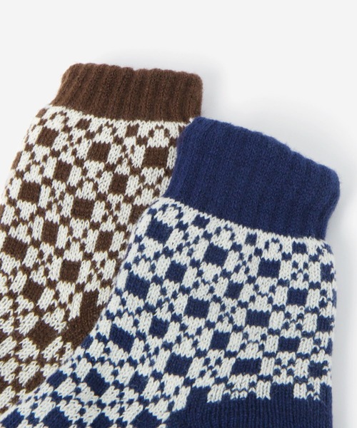 LEPSIM（レプシィム）の「【LEPSIM×ホカロン】チェック柄ソックス　981576（ソックス/靴下・レディース・キャメル/ネイビー/レッド・ONE SIZE）」の13枚目の写真