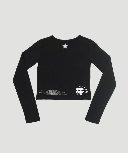 BEEDEN（ビーデン）の「BASIC BEEDEN LS TEE（Tシャツ/カットソー・レディース・ブラック/ホワイト・FREE）」の7枚目の写真