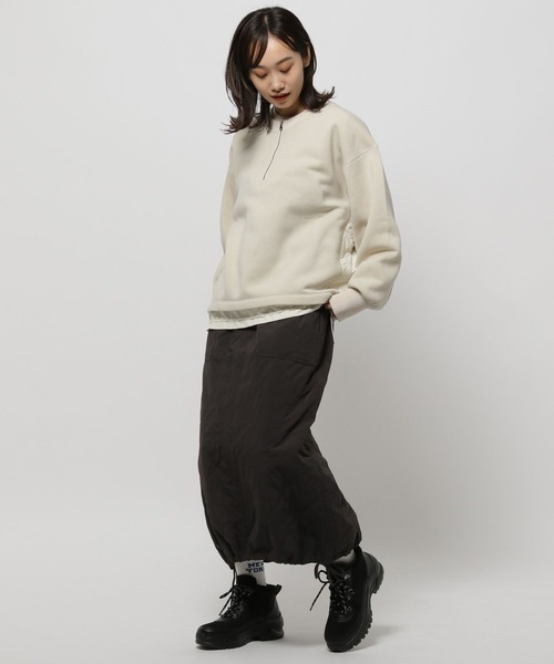 niko and...（ニコアンド）の「ZIPミリタリーキルトプルオーバー（スウェット・レディース・アイボリー/パープル/ブラック/カーキ・LARGE/MEDIUM）」の15枚目の写真