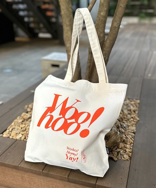 RECYCLED SOFT FABRIC Woohooロゴ トートバッグ