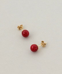 Three Four Time | 8㎜REDピアス(ピアス(両耳用))