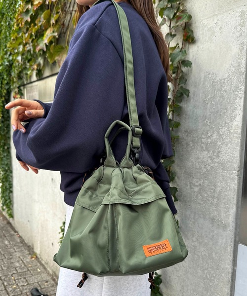 UNIVERSAL OVERALL（ユニバーサルオーバーオール）の「【UNIVERSAL OVERALL】TTUVO-003 ショルダーバッグ（ショルダーバッグ・レディース・ブラック/カーキ/ベージュ・FREE）」の4枚目の写真