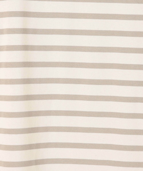 Grand PARK(グランドパーク)の「日本製 デラヴェ 天竺ボーダーカットソー(Tシャツ/カットソー・レディース・サックスブルー系/パープル系/ホワイト系・SMALL/MEDIUM)」の13枚目の写真