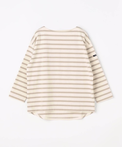 Grand PARK(グランドパーク)の「日本製 デラヴェ 天竺ボーダーカットソー(Tシャツ/カットソー・レディース・サックスブルー系/パープル系/ホワイト系・SMALL/MEDIUM)」の5枚目の写真