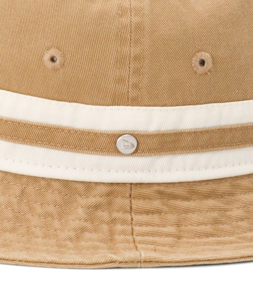 NEW ERA（ニューエラ）の「ニューエラ バケットハット ストライプバンド（ハット・メンズ・ベージュ/ネイビー/ホワイト/ブラック・S/M/M/L/L/XL）」の15枚目の写真
