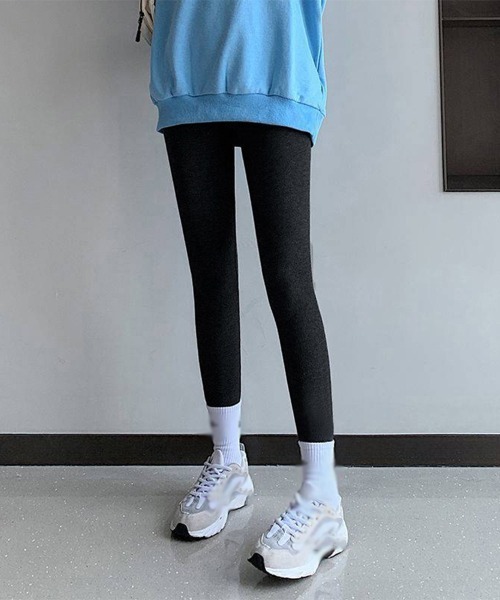 Miniministore(ミニミニストア)の「裏起毛 レギンスパンツ レディース 秋冬(レギンス/スパッツ・レディース・ライトグレー/ブラック/ダークグレー・M/L)」の16枚目の写真