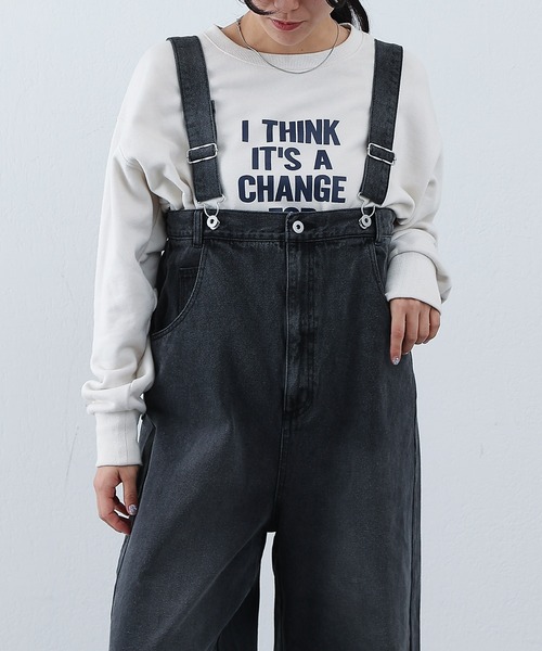 COLONY 2139（コロニートゥーワンスリーナイン）の「デニムオーバーサロペット（サロペット/オーバーオール・レディース・ブラック/ブルー・FREE）」の8枚目の写真