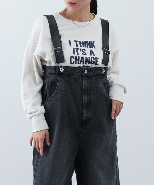 COLONY 2139（コロニートゥーワンスリーナイン）の「デニムオーバーサロペット（サロペット/オーバーオール・レディース・ブラック/ブルー・FREE）」の11枚目の写真