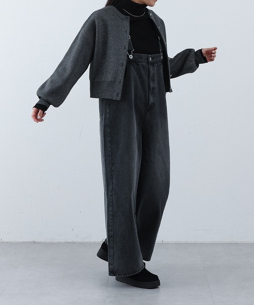 COLONY 2139（コロニートゥーワンスリーナイン）の「デニムオーバーサロペット（サロペット/オーバーオール・レディース・ブラック/ブルー・FREE）」の14枚目の写真