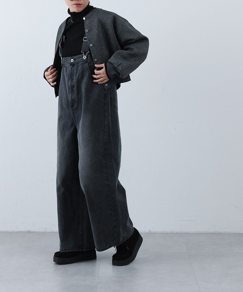 COLONY 2139（コロニートゥーワンスリーナイン）の「デニムオーバーサロペット（サロペット/オーバーオール・レディース・ブラック/ブルー・FREE）」の17枚目の写真