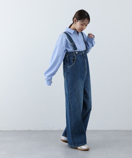 COLONY 2139（コロニートゥーワンスリーナイン）の「デニムオーバーサロペット（サロペット/オーバーオール・レディース・ブラック/ブルー・FREE）」の20枚目の写真
