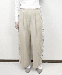 mudoca | 【その線は正しくない そう見えた】ギャザーフリルパンツ(その他パンツ)