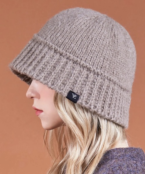 VARZAR（バザール）の「VARZAR/バザール Monogram Label Wool Knit Bucket Hat ニットバケットハット（ハット・レディース・モカ/ブラック/グレー/ベージュ・FREE）」の15枚目の写真
