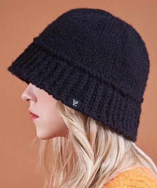 VARZAR（バザール）の「VARZAR/バザール Monogram Label Wool Knit Bucket Hat ニットバケットハット（ハット・レディース・モカ/ブラック/グレー/ベージュ・FREE）」の9枚目の写真