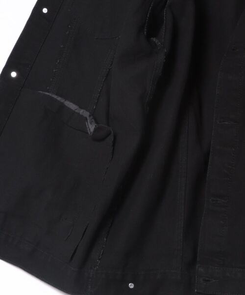 NO NEED（ノーニード）の「オーバーサイズ デニムジャケット（デニムジャケット・メンズ・ブラック/ブルー・ﾌﾘ-）」の3枚目の写真