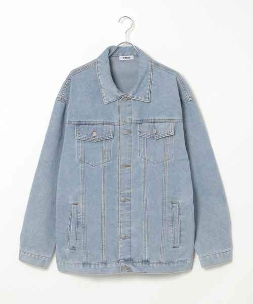 NO NEED（ノーニード）の「オーバーサイズ デニムジャケット（デニムジャケット・メンズ・ブラック/ブルー・ﾌﾘ-）」の5枚目の写真