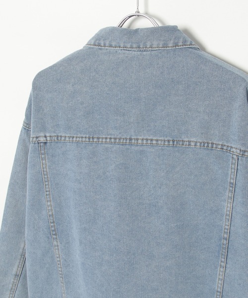 NO NEED（ノーニード）の「オーバーサイズ デニムジャケット（デニムジャケット・メンズ・ブラック/ブルー・ﾌﾘ-）」の7枚目の写真