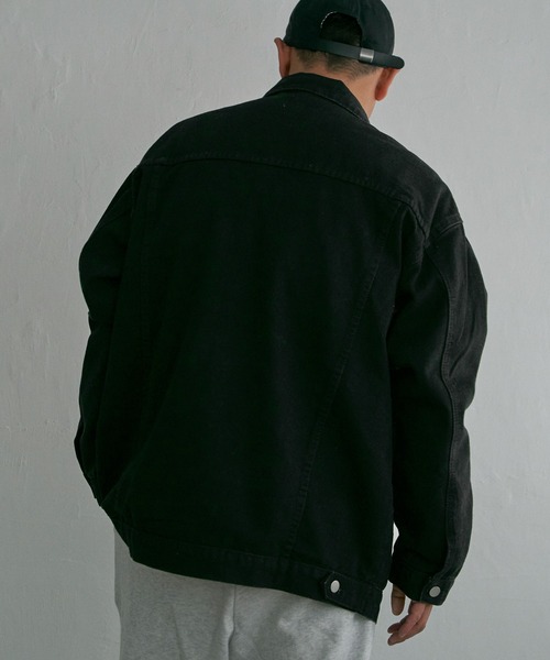 NO NEED（ノーニード）の「オーバーサイズ デニムジャケット（デニムジャケット・メンズ・ブラック/ブルー・ﾌﾘ-）」の18枚目の写真