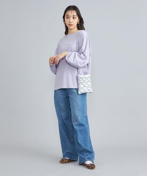 coen(コーエン)の「USAコットンボリュームスリーブカットソー(Tシャツ/カットソー・レディース・ブラック/ライラック/その他2/ホワイト・FREE)」の8枚目の写真