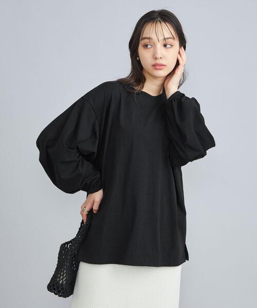 coen(コーエン)の「USAコットンボリュームスリーブカットソー(Tシャツ/カットソー・レディース・ブラック/ライラック/その他2/ホワイト・FREE)」の13枚目の写真