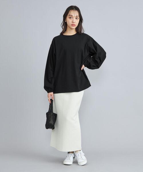 coen(コーエン)の「USAコットンボリュームスリーブカットソー(Tシャツ/カットソー・レディース・ブラック/ライラック/その他2/ホワイト・FREE)」の14枚目の写真
