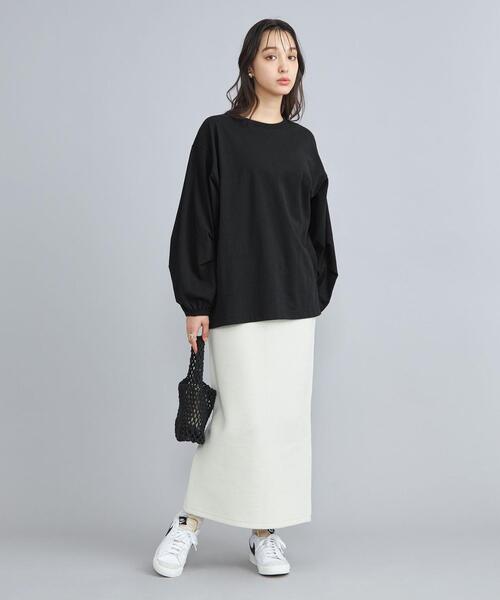 coen(コーエン)の「USAコットンボリュームスリーブカットソー(Tシャツ/カットソー・レディース・ブラック/ライラック/その他2/ホワイト・FREE)」の15枚目の写真