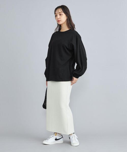 coen(コーエン)の「USAコットンボリュームスリーブカットソー(Tシャツ/カットソー・レディース・ブラック/ライラック/その他2/ホワイト・FREE)」の16枚目の写真